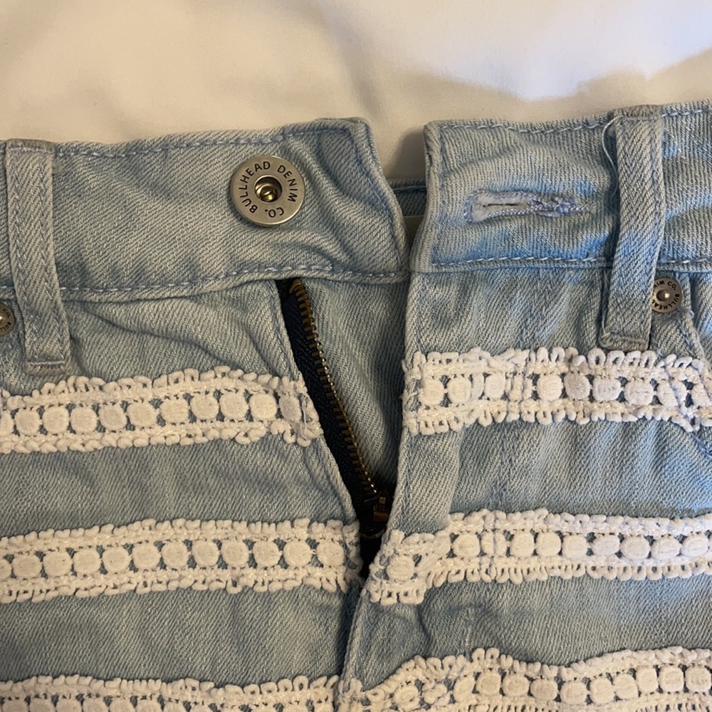 SOLD**High Rise Boho Cut-Offs - Picture 3 of 10